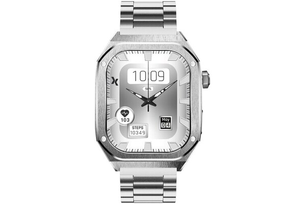 Smartwatch MaxCom FW65 Iron 1.95" Niebiesko-srebrny