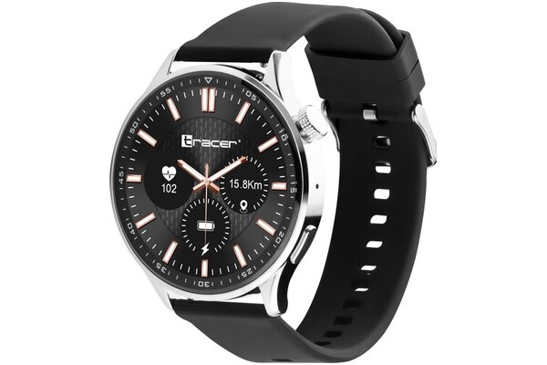 Smartwatch Tracer SMW9 1.52" Brązowo-czarny