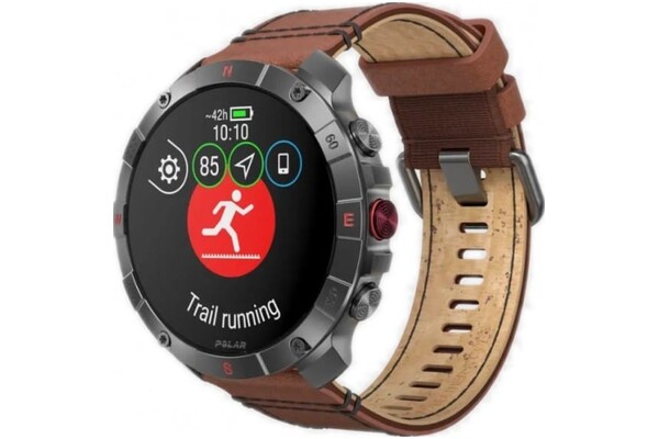 Smartwatch Polar Grit X Pro Titan 1.39" brązowy