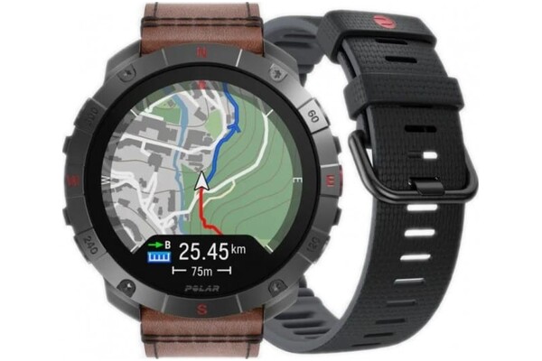 Smartwatch Polar Grit X Pro Titan 1.39" brązowy