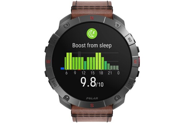 Smartwatch Polar Grit X Pro Titan 1.39" Brązowo-czarny