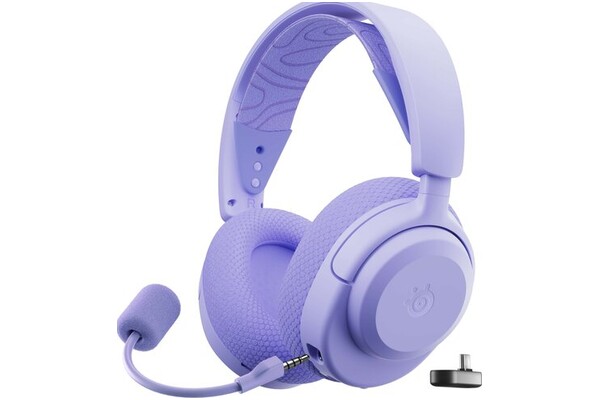 Słuchawki SteelSeries Arctis Nova 3P Nauszne Bezprzewodowe fioletowy