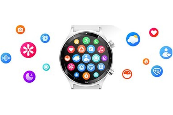 Smartwatch QCY S7 1.43" srebrny