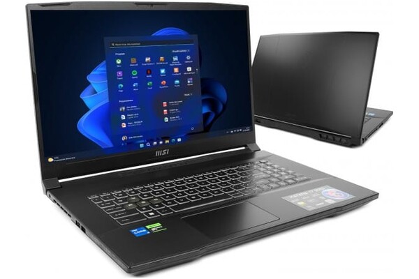 Laptop MSI Katana 17 17.3" Intel Core i5 12450H NVIDIA GeForce RTX 3050 4GB 1TB SSD Windows 11 Professional czarny