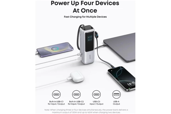 Powerbank ANKER A1695H41 Ultra-Fast 25000mAh 100.0W srebrny