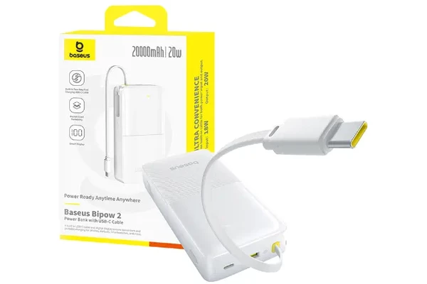 Powerbank Baseus Bipow 20000mAh 20.0W biały