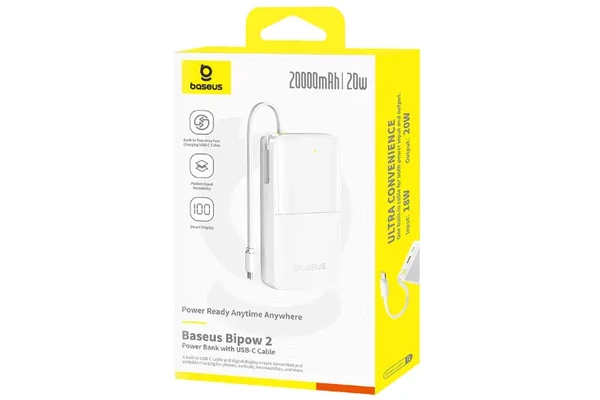 Powerbank Baseus Bipow 20000mAh 20.0W biały