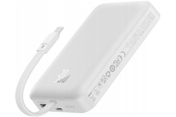 Powerbank Baseus Magnetic Mini 10000mAh 30.0W biały