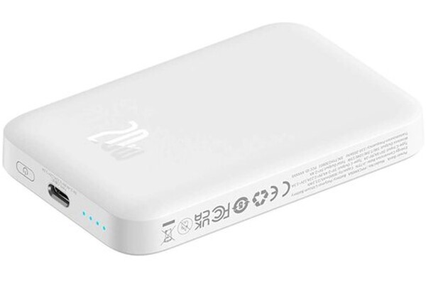 Powerbank Baseus Magnetic Mini 6000mAh 20.0W biały