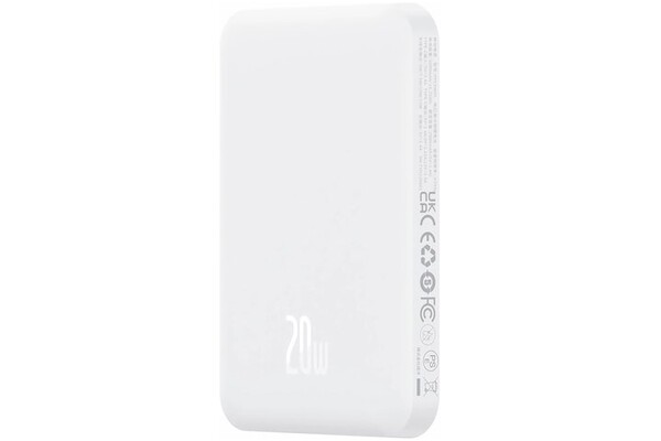 Powerbank Baseus Magnetic Mini 5000mAh 20.0W biały