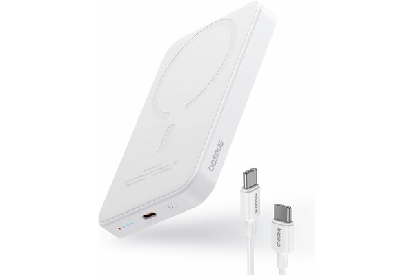 Powerbank Baseus Magnetic Mini 5000mAh 20.0W biały