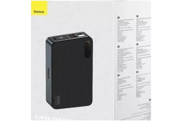 Powerbank Baseus Car Jump Starter Pro 16000mAh 65.0W czarny