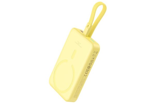 Powerbank Baseus Magnetic Mini 10000mAh 20.0W żółty