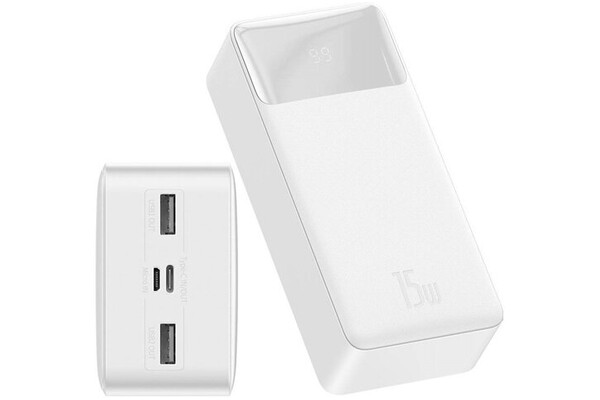Powerbank Baseus Bipow 30000mAh 15.0W biały