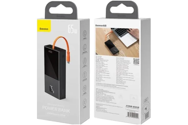Powerbank Baseus Elf 20000mAh 65.0W czarny
