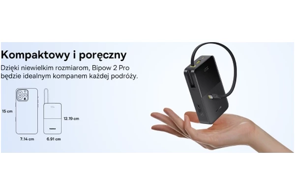 Powerbank Baseus Bipow Pro 20000mAh 225.0W czarny