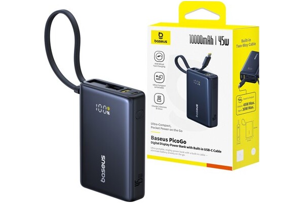 Powerbank Baseus Picogo 10000mAh 45.0W czarny
