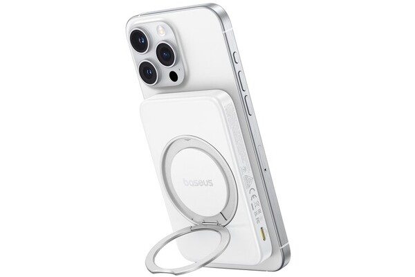 Powerbank Baseus Picogo Qi2 5000mAh 20.0W biały