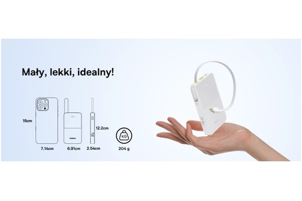 Powerbank Baseus Bipow Pro 10000mAh 225.0W biały