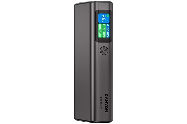Powerbank Canyon OnPower 230 20000mAh 130.0W szary