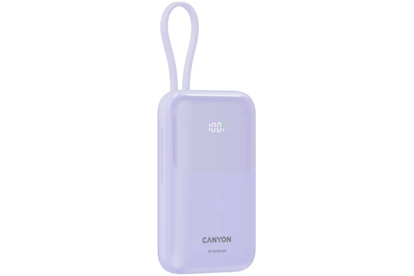 Powerbank Canyon OnPower 101 10000mAh 225.0W fioletowy
