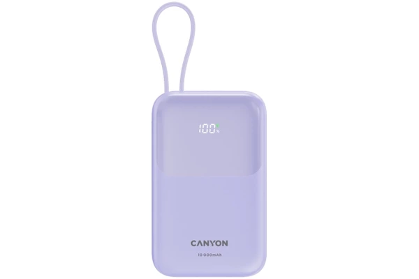 Powerbank Canyon OnPower 101 10000mAh 225.0W fioletowy