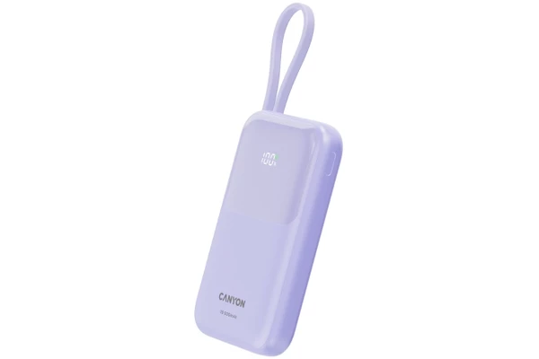 Powerbank Canyon OnPower 101 10000mAh 225.0W fioletowy