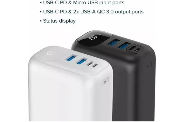 Powerbank Canyon PB-301 30000mAh 225.0W biały