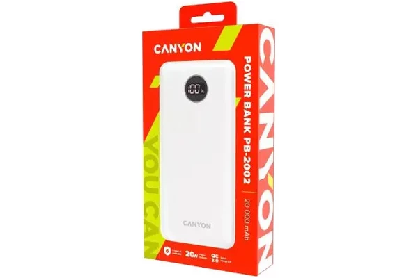 Powerbank Canyon PB-2002 20000mAh 225.0W biały