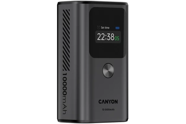 Powerbank Canyon OnPower 130 10000mAh 30.0W grafitowy