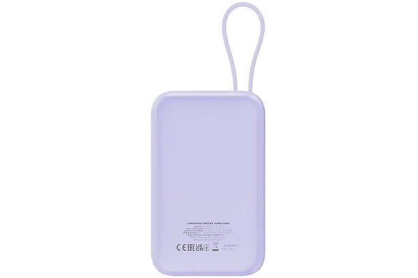 Powerbank Canyon OnPower 101 10000mAh 22.5W fioletowy