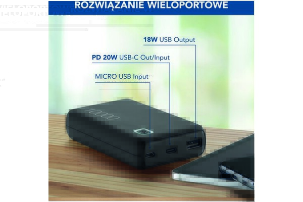 Powerbank CELLULARLINE Essence 10000mAh 20.0W szary