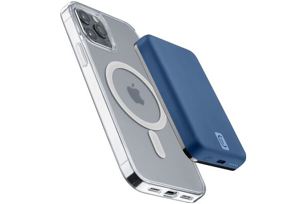 Powerbank CELLULARLINE Mag 5000mAh 18.0W niebieski