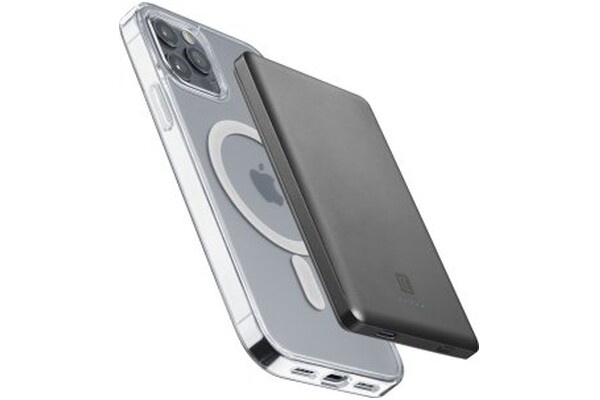 Powerbank CELLULARLINE Mag 5000mAh szary