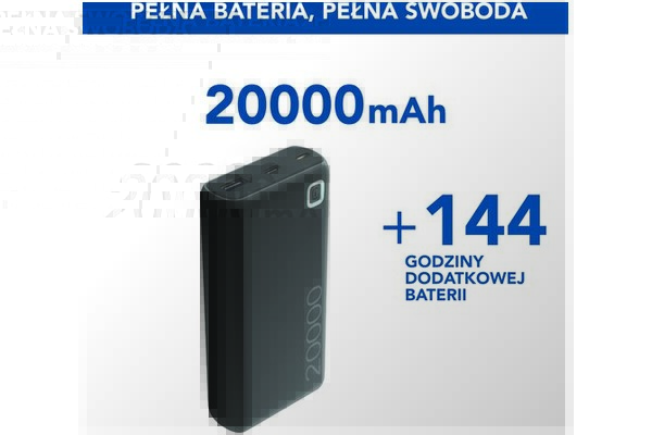 Powerbank CELLULARLINE Essence 20000mAh 12.0W czarny
