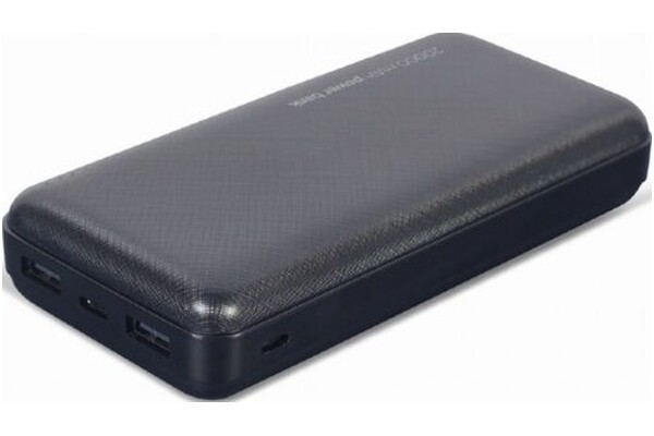 Powerbank Gembird PB20-02 20000mAh 12.0W czarny