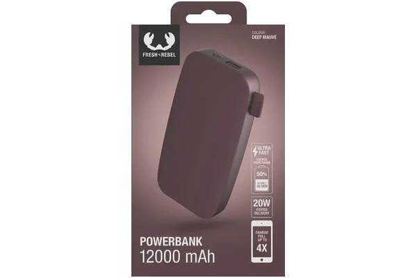 Powerbank FRESH`N REBEL 2PB12100DM 12000mAh 20.0W bordowy