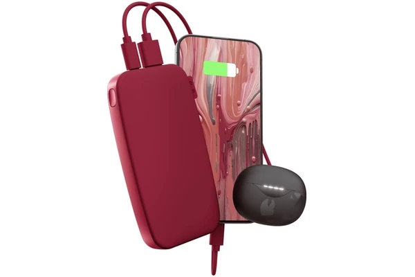 Powerbank FRESH`N REBEL 2PB12100BR 12000mAh 20.0W czerwony