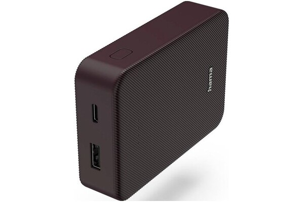 Powerbank Hama Power Pack Color 10 10000mAh 18.0W bordowy
