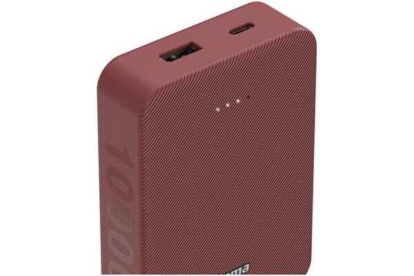 Powerbank Hama Power Pack Color 10 10000mAh 18.0W czerwony