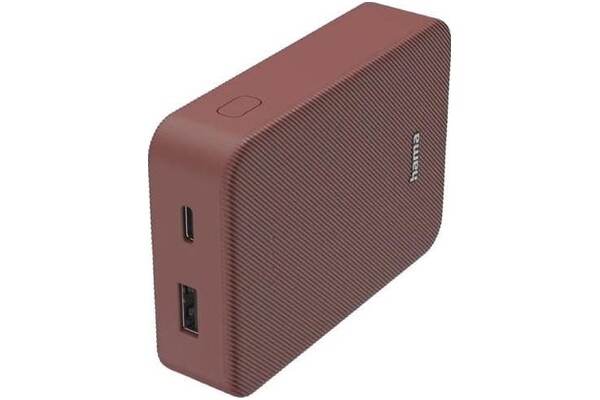 Powerbank Hama Power Pack Color 10 10000mAh 20.0W czerwony