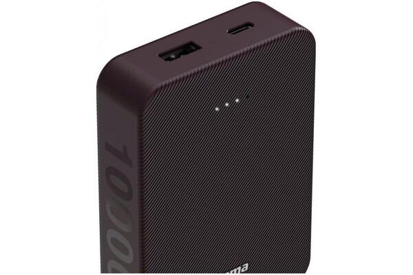 Powerbank Hama Power Pack Color 10 10000mAh 20.0W bordowy