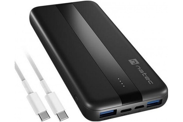 Powerbank NATEC NPB-2294 Slim Q V2 Trevi 10000mAh 20.0W czarny