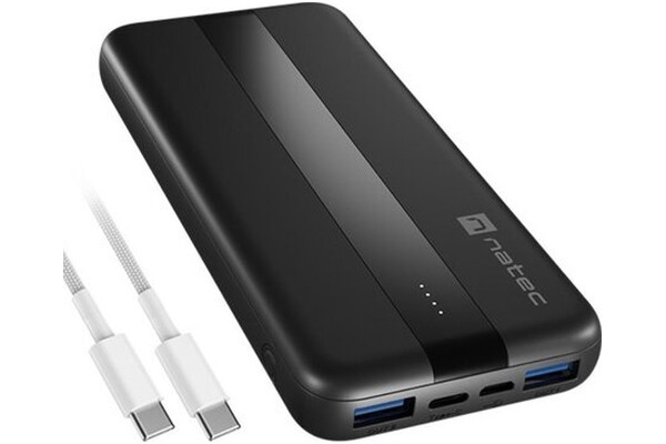 Powerbank NATEC Slim Q V2 Trevi 10000mAh 20.0W czarny
