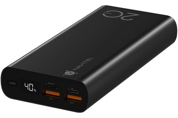 Powerbank NAVITEL PWR20 AL 20000mAh 22.5W czarny