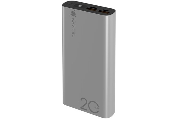 Powerbank NAVITEL PWR20 AL 20000mAh 22.5W srebrny