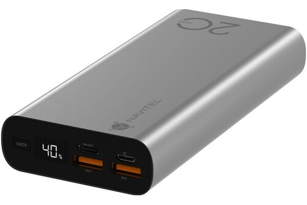 Powerbank NAVITEL PWR20 AL 20000mAh 22.5W srebrny