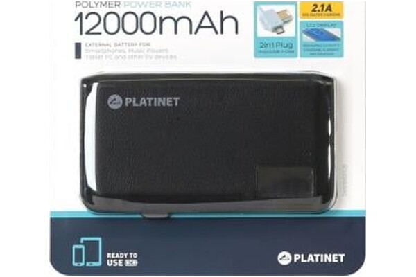 Powerbank Platinet PMPB12PLB 12000mAh 5.0W czarny