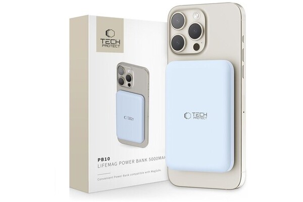 Powerbank Tech-Protect PB10 5000mAh 15.0W niebieski