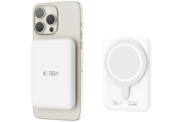 Powerbank Tech-Protect PB10 5000mAh 15.0W biały
